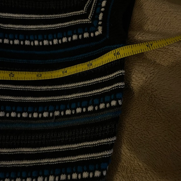 Jessica Simpson knit medium black grey blue white stripes dress 2/15.00 SALE🦺 - Picture 8 of 10